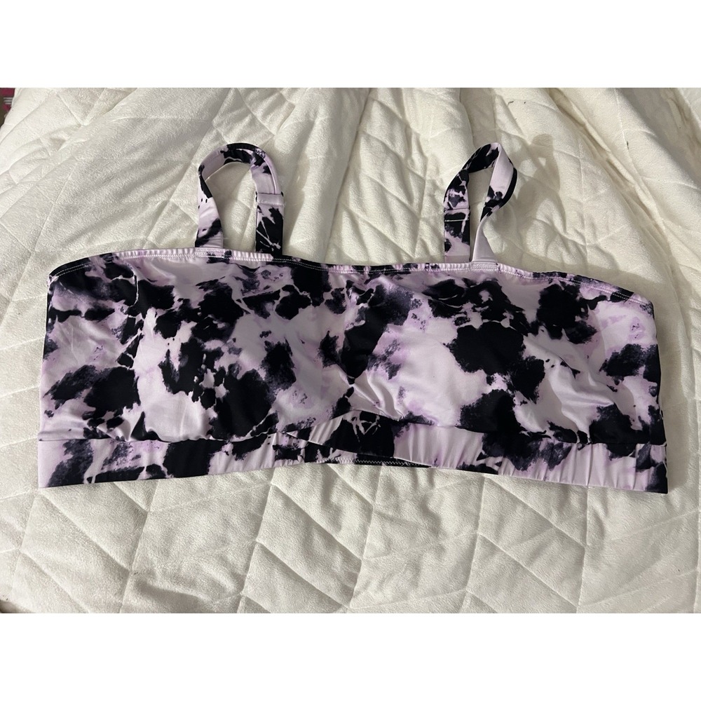 Torrid Unlined Microfiber Straight Neck Tie Dye Bralette 5X #H27667